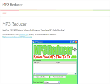 Tablet Screenshot of mp3reducer.com